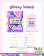 Escolar Adulto Teen -  LETTERING COLORIDA - Imagem 3