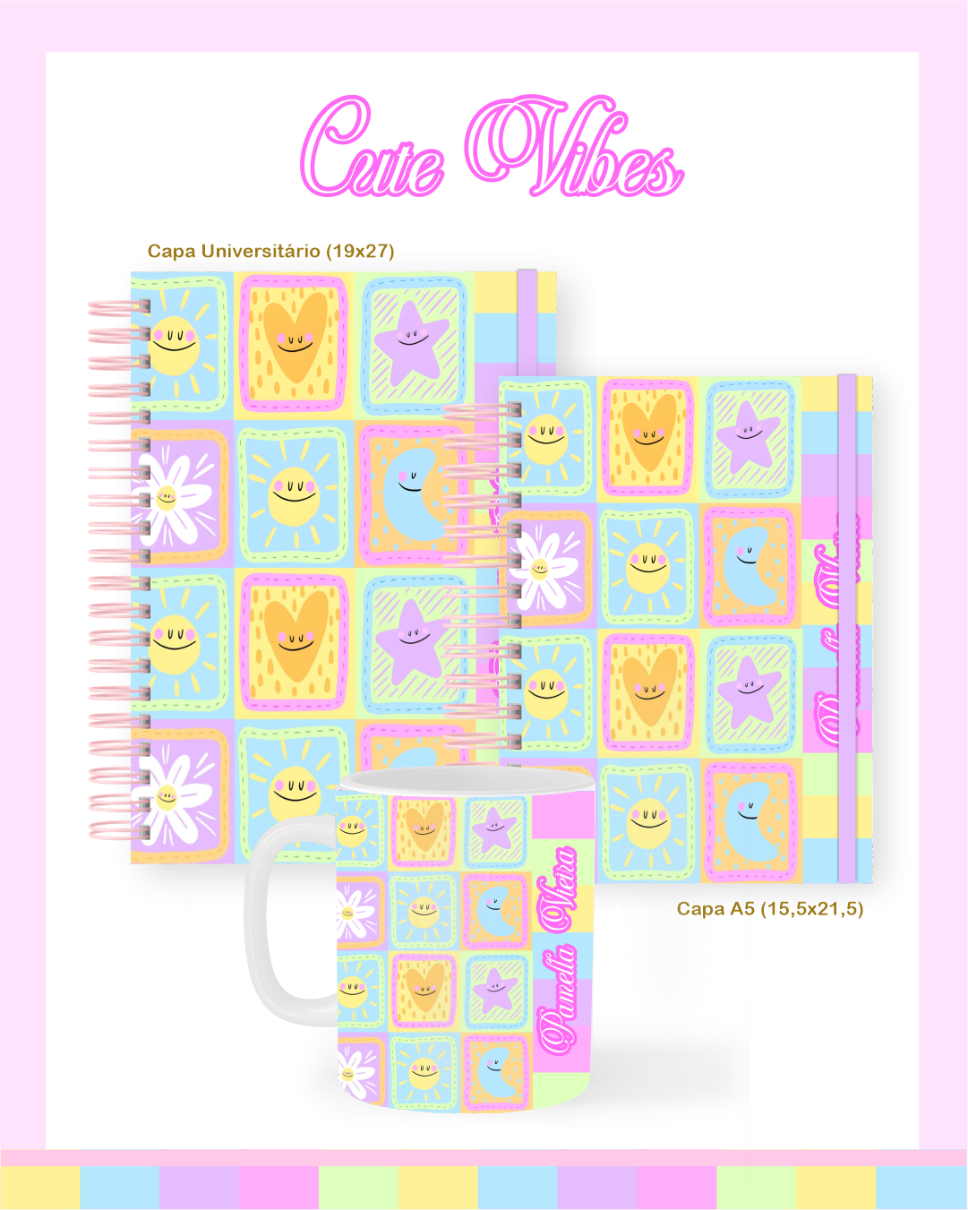 33) CUTE VIBES Escolar Adulto Teen - CUTE VIBES - Imagem 1