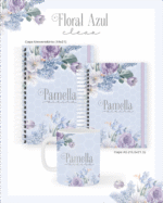 Escolar Adulto Teen - FLORAL AZUL CLEAN