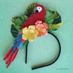 Arquivo de Corte Tiara Arara de Papel