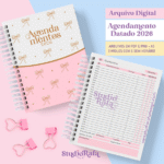 Agendamento Datado 2026 Rosa (arquivo digital)