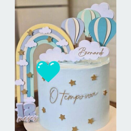 Arquivo de Corte Topo de Bolo O tempo voa