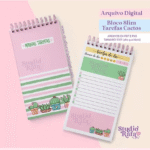 Bloco Díario Slim Cactos (arquivo digital)