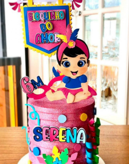 BLOQUINHODOAMORSERENA Arquivo de Corte Topo de Bolo BLOQUINHO DO AMOR - Imagem 1