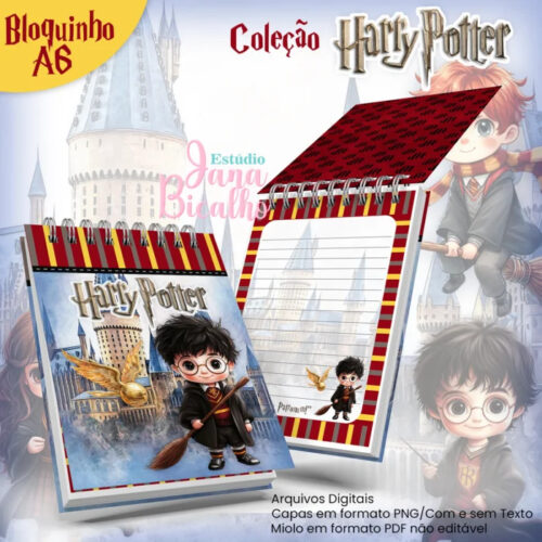 Bloquinho A6 Coleção Harry Potter N6