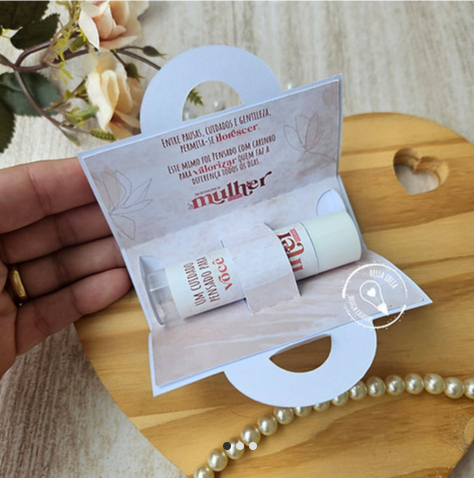 Sacolinha Protetor Labial - Arquivo Dia da Mulher
