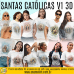 ESTAMPAS SANTAS CATÓLICAS V1 3D CAMISAS