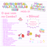 COMBO VOLTA AULAS LACINHOS