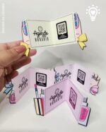 ARQUIVO DE CORTE CARD PARA RETROVISOR MANICURE  / CARTÃO DE VISITA CRIATIVO - Imagem 2