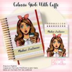Caderno Pautado A5+Bloquinho A6 – Coleção Girls With Coffe N3