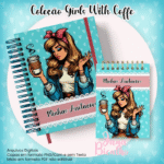Caderno Pautado A5+Bloquinho A6 – Coleção Girls With Coffe N7