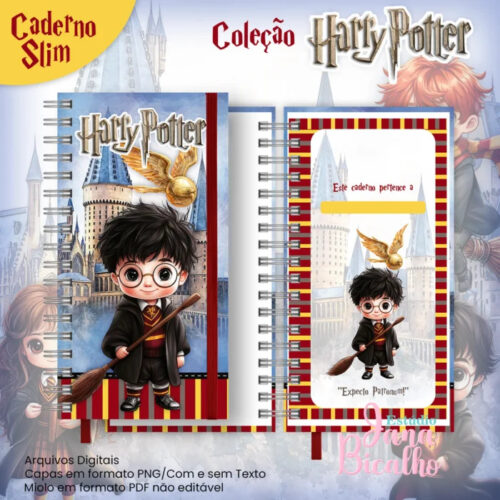Caderno Slim Coleção Harry Potter