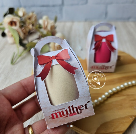 Caixa Esponja de Maquiagem - Arquivo Dia da Mulher