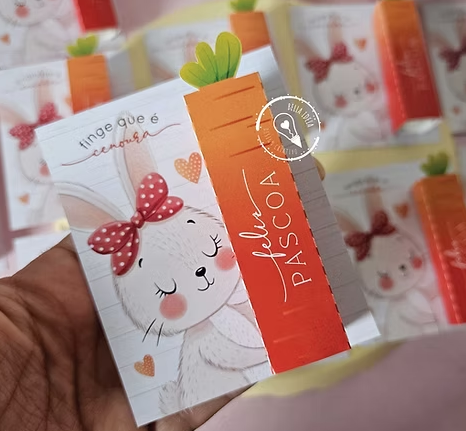 Cartão Protetor labial - manteiga de cacau - Arquivo Pascoa