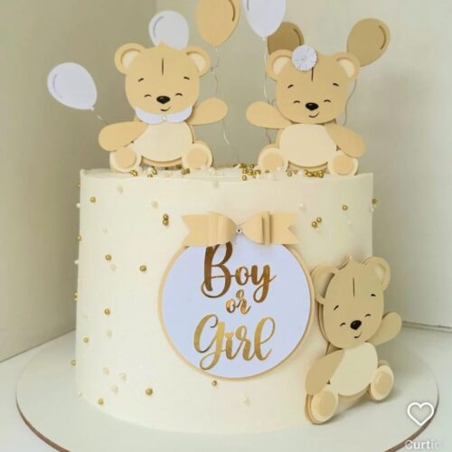 Arquivo de Corte Topo de Bolo Chá Revelação