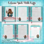 Caderno Pautado A5+Bloquinho A6 – Coleção Girls With Coffe N7 - Imagem 2