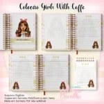 Caderno Pautado A5+Bloquinho A6 – Coleção Girls With Coffe N3 - Imagem 2