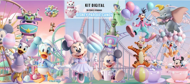 Disney_Parque_Candy KIT DIGITAL Parque Candy - Imagem 1