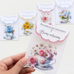 Arquivo Envelope xícara floral