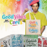 Arte Sublimação Good Vibes das Cores