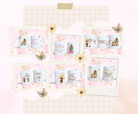 Artes Canecas Virgem de Guadalupe Rosário da Madrugada