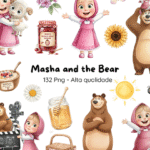 Kit digital Masha e o Urso