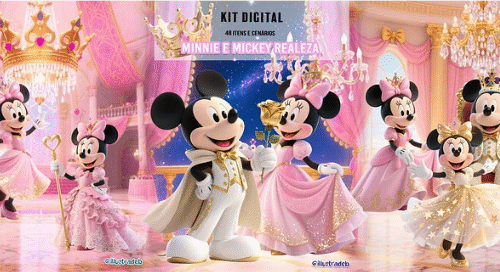 KIT DIGITAL Michey e Minnie Realeza