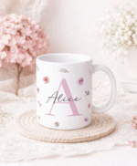 Pacote de Artes Canecas Alfabeto Floral