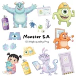 Kit digital Monstros S.A. Aquarela