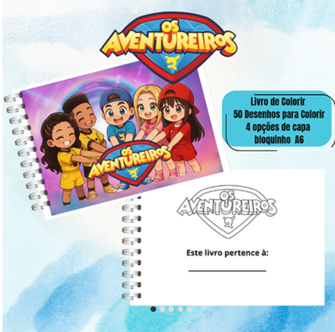 Livro de Colorir Os Aventureiros