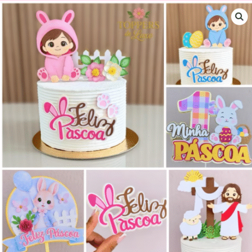 Arquivo de Corte Topos de Bolo Páscoa 2026