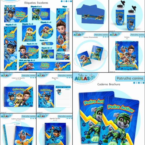 Volta às Aulas -  PATRULHA CANINA MENINO