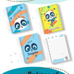 Caderno A5 Panda Menino