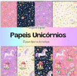 Papel Unicórnio - Arquivo digital
