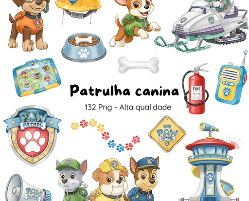 Paw Patrol Kit digital Patrulha Canina - Imagem 1