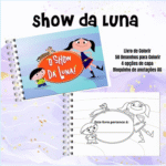 KIT DIGITAL LIVRO PARA COLORIR - Show da Luna