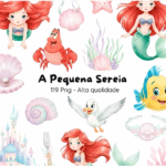 Kit digital A Pequena Sereia