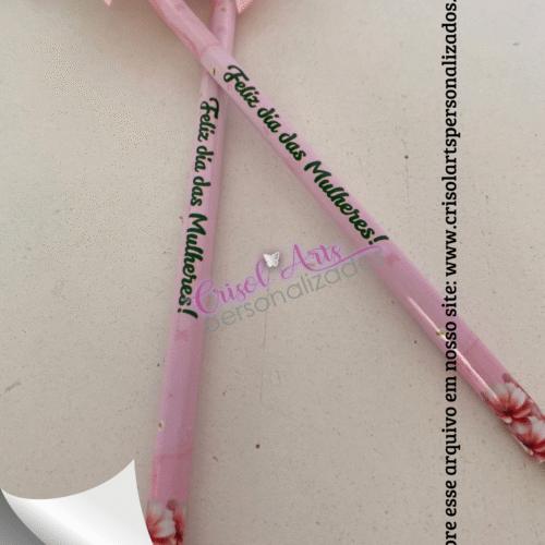 Adesivo lápis Dia das Mulheres