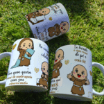 Arte Caneca FREI EM ORAÇÃO - Imagem 3