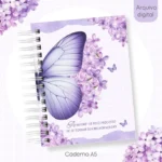 Arquivo Encadernação Borboleta Lilás - Imagem 3