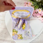 ARTE CARTÃO POTINHO ENTRE PÉTALAS - Imagem 3