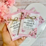 ARTE SACHÊ DE CHÁ DE AMOR PRÓPRIO DIA DAS MULHERES ROSA - Imagem 3