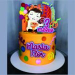 Arquivo de Corte Topo de Bolo Bloquinho Maria Flor