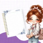 Cadernos Escolar Menina - Imagem 3