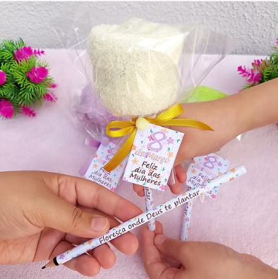 PDF Lápis Floresça Dia Das Mulheres