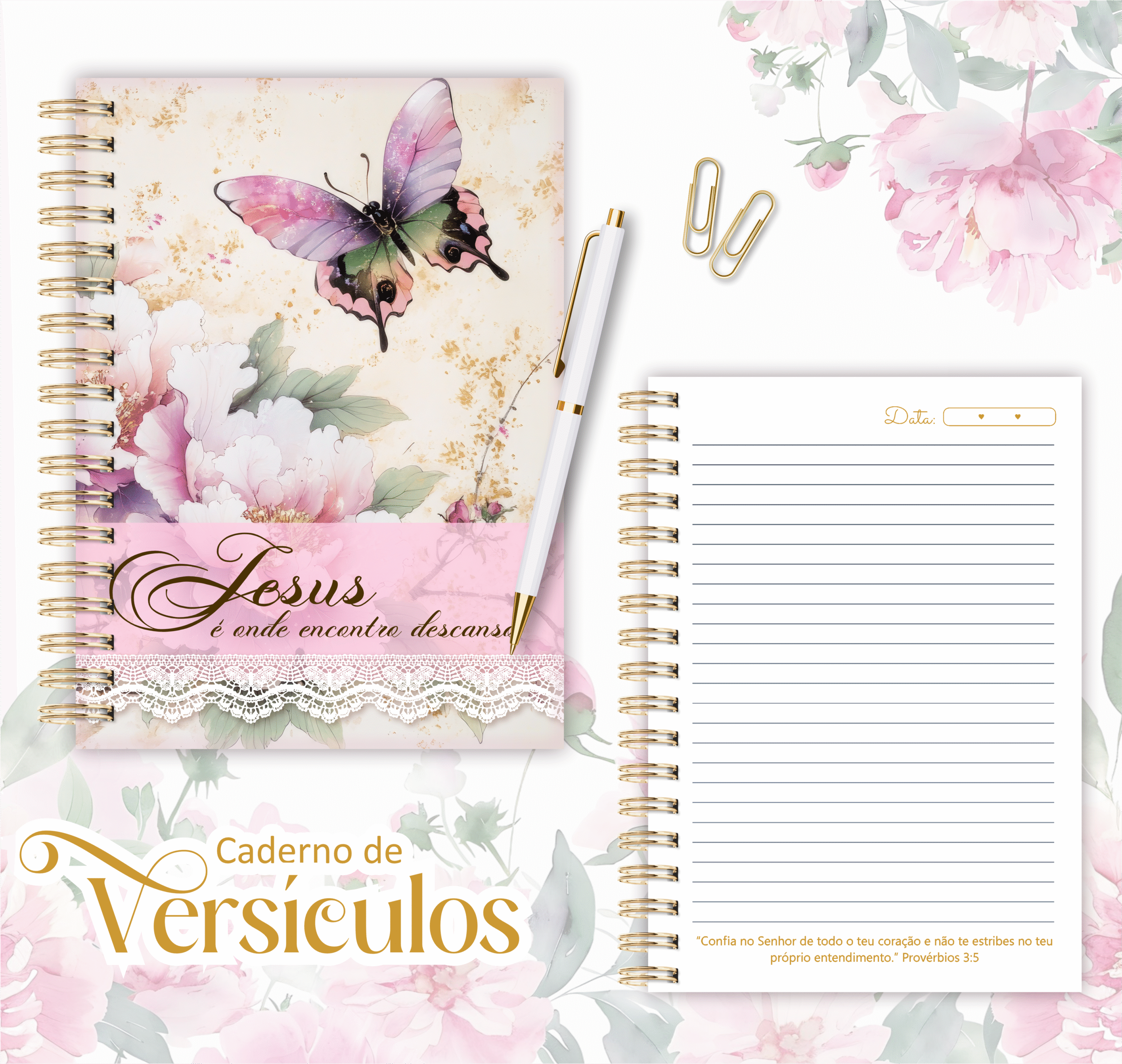 01-CADERNO COM VERSÍCULOS CADERNO COM VERSÍCULOS - Arquivo Digital - Imagem 1