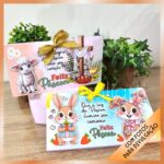 2 Caixinhas de barra de chocolate lacta e nestlé – Páscoa coelhos e cristã - Imagem 2