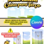 Molde Editável – Caixa para Terço