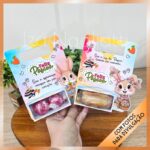 Trio de cards de bombons – Páscoa coelhos e cristão - Imagem 3
