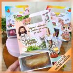 Trio de cards de bombons – Páscoa coelhos e cristão - Imagem 4